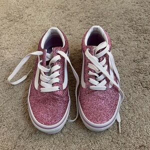 NWOT Pink Sparkle Vans